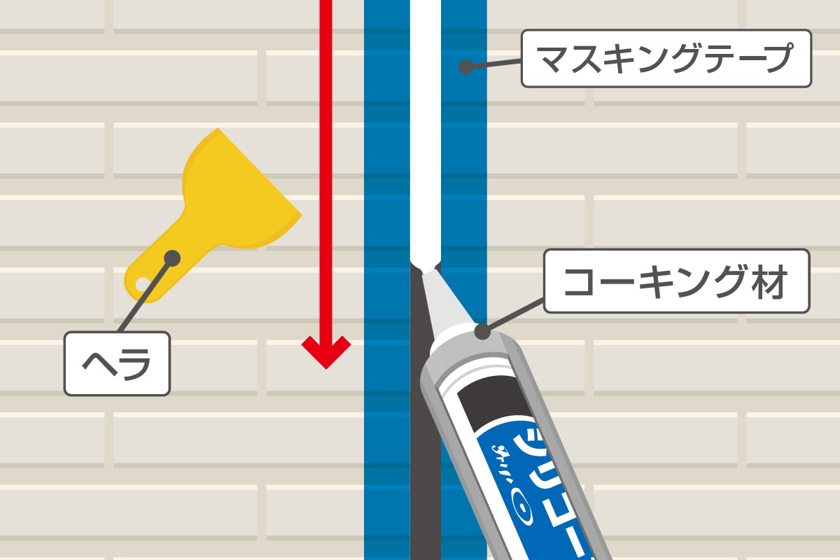 コーキング修理の外壁の打ち替え方法