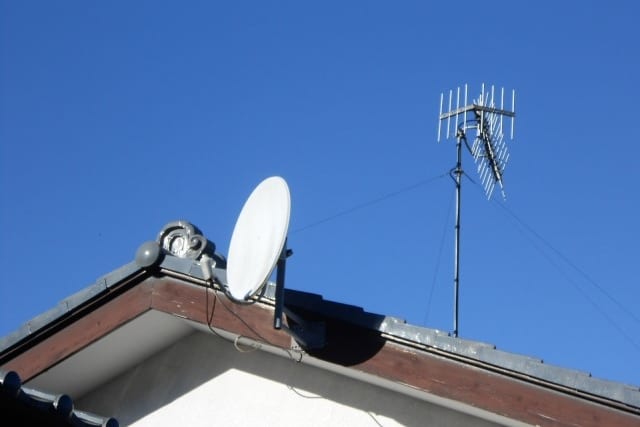 テレビアンテナの設置場所はどこ?