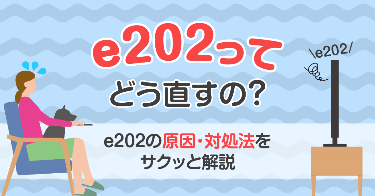 「E202：受信できません」の原因・対処法