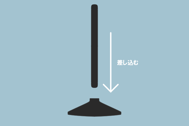 スタンドを組み立てる