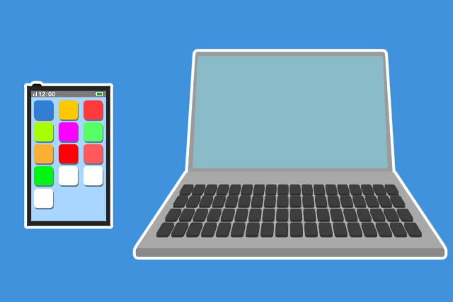 スマートフォンとノートPC