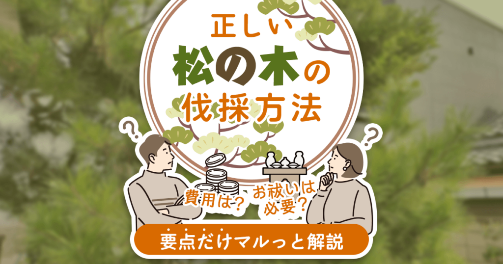 松の木を自力で伐採する方法と伐採するべきケース