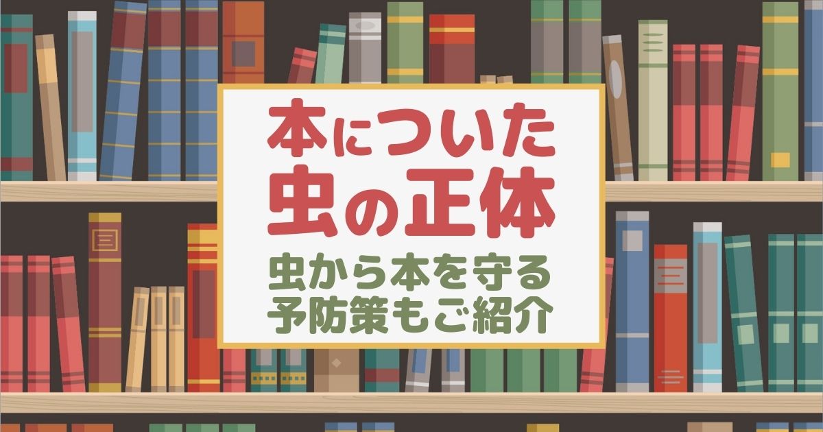 本についた虫の正体 虫から本を守る予防策もご紹介