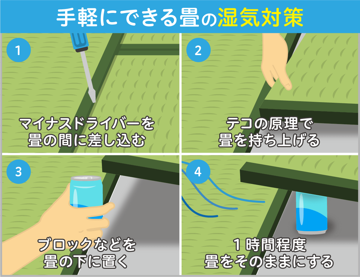 手軽にできる湿気対策