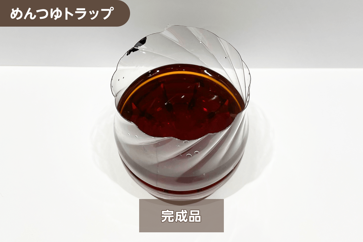 コバエ用ペットボトルトラップ 完成品