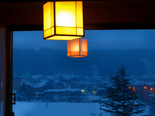 コールドドラフト対策　雪の景色