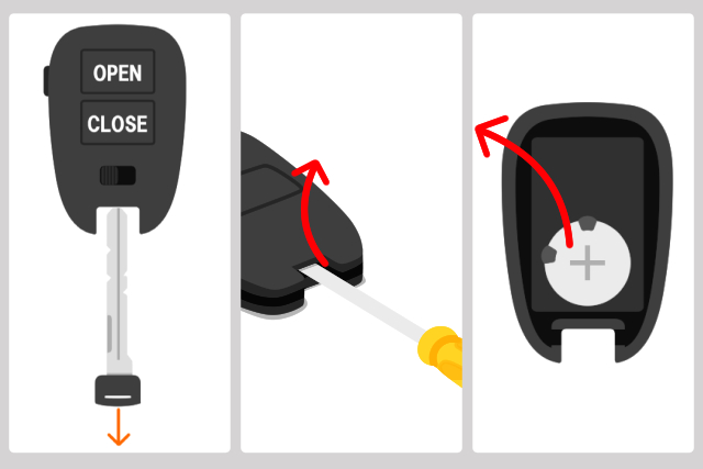 電子キー　電池交換