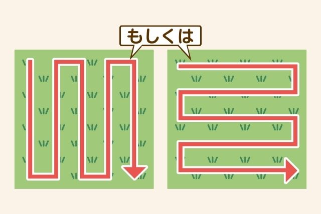 散布する方向