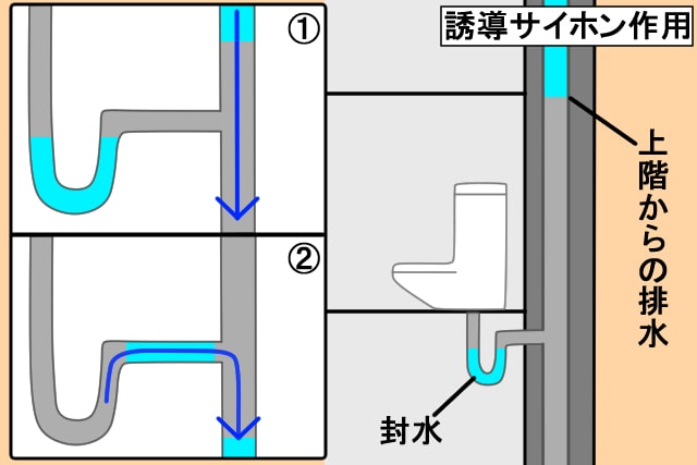 トイレ 誘導サイホン作用