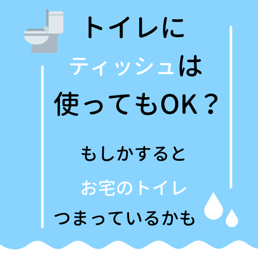 トイレにティッシュペーパーを流してはいけない理由