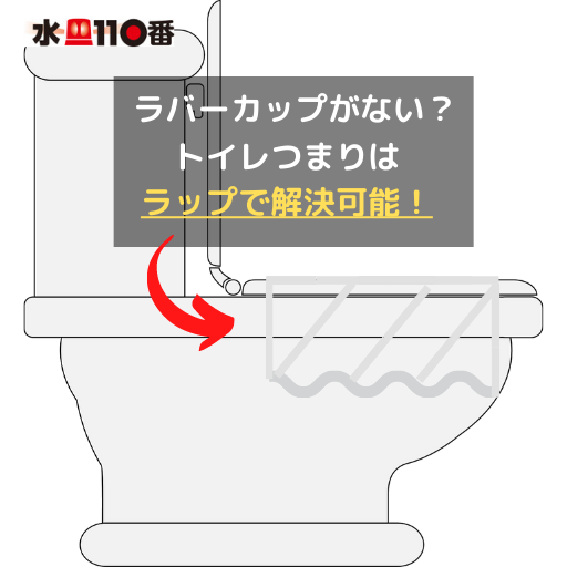 トイレつまりをラップで解決する方法