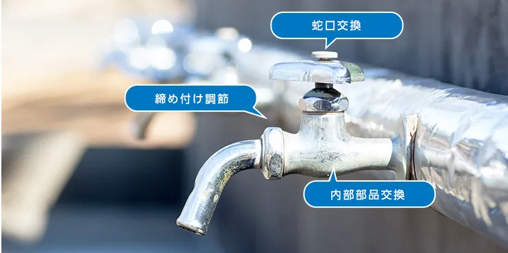 庭や屋外の水漏れや詰まりなどを解決します