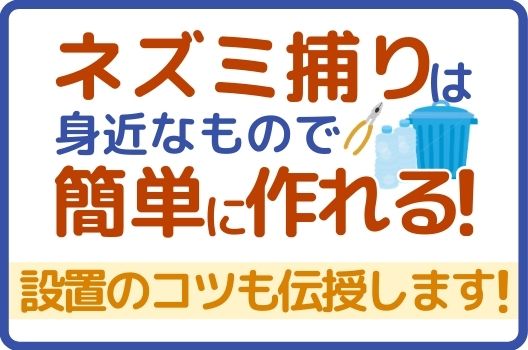 ネズミ捕りは自作した方が効果的 作り方 よく捕れる理由 ねずみ110番 ネズミ捕りは自作した方が効果的 作り方 よく捕れる理由 ねずみ110番