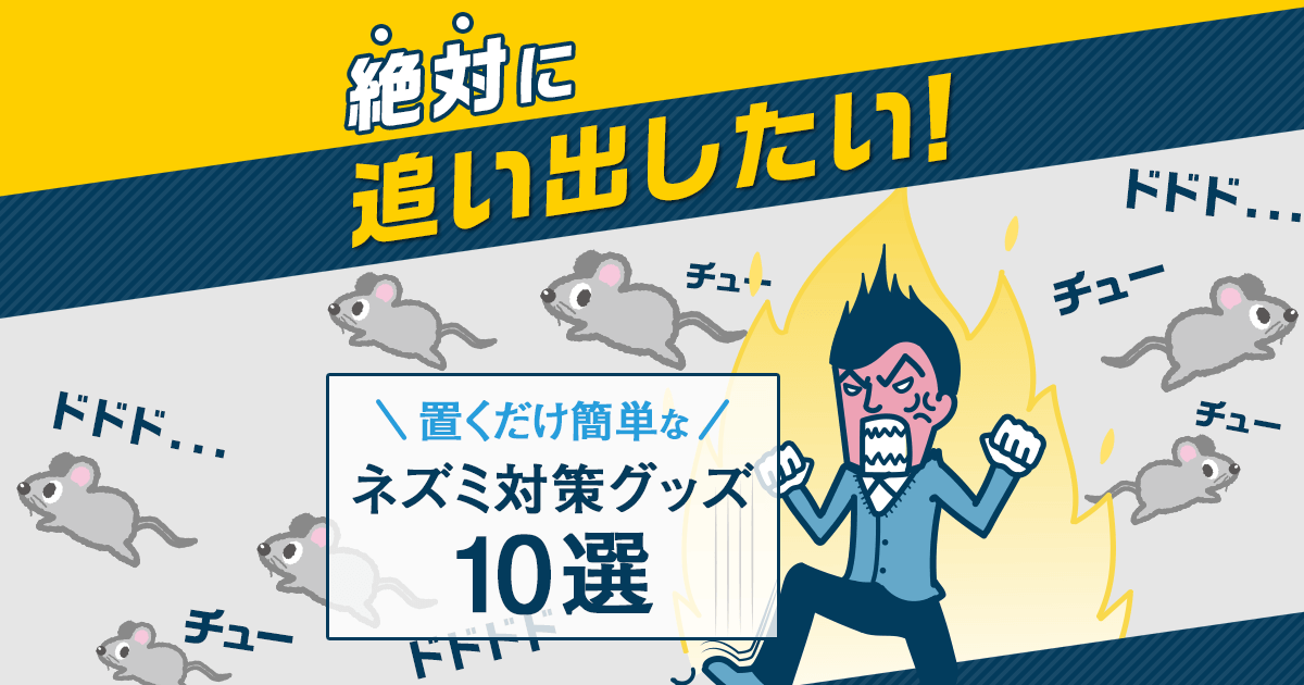 ネズミを来なくする方法は？