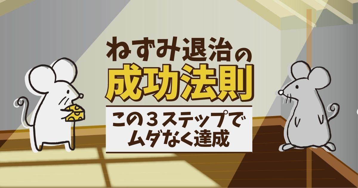 屋根裏のねずみは駆除する だけ じゃ損 二度と侵入させない方法 ねずみ110番
