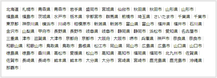 対応エリア