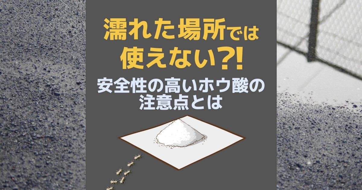 シロアリのホウ酸の注意点とは