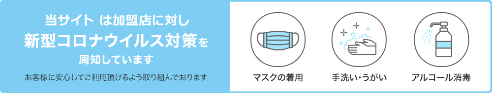 新型コロナウイルス対策を周知しています