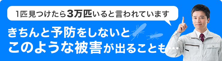 きちんと予防をしないとこのような被害がでることも