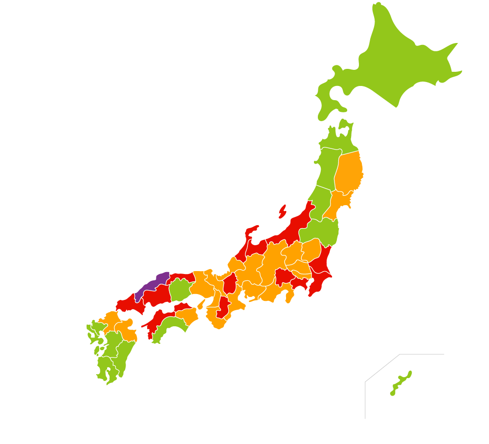 2024年5月7日の発生指数マップ